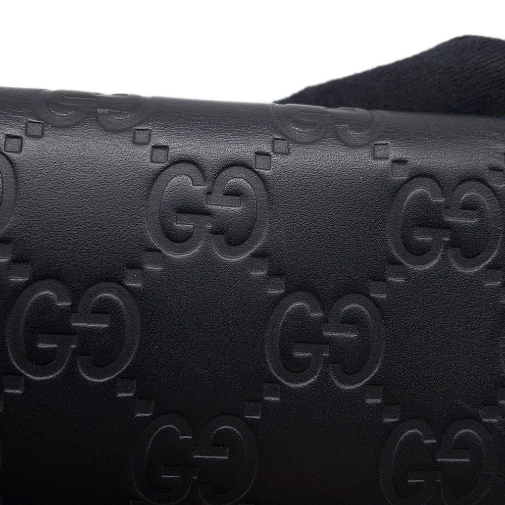 GUCCI Guccissima 6-Key Case Black138093 Leather