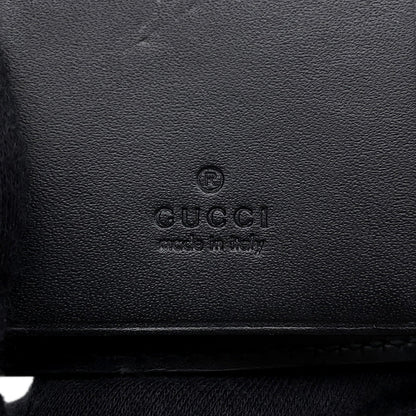 GUCCI Guccissima 6-Key Case Black138093 Leather