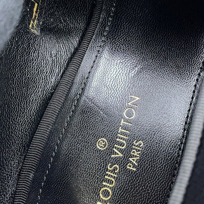 LOUIS VUITTON Auteuil loafers Black/Multicolor Velour Size 5H