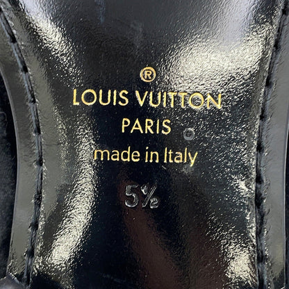LOUIS VUITTON Auteuil loafers Black/Multicolor Velour Size 5H
