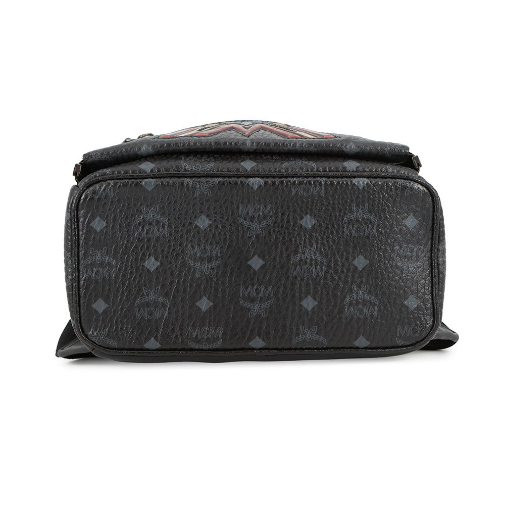 MCM Backpack Aurora Design Black/MulticolorMMK75VE45BK001 Leather