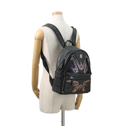 MCM Backpack Aurora Design Black/MulticolorMMK75VE45BK001 Leather