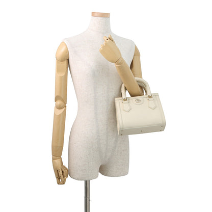 GUCCI Bamboo Diana 2-Way Handbag Ivory828356 Leather Size Mini
