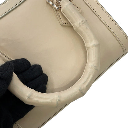 GUCCI Bamboo Diana 2-Way Handbag Ivory828356 Leather Size Mini