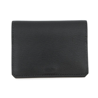 HERMES Medall Card Case Black Chevre Shamqila