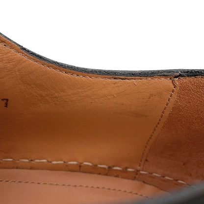 LOUIS VUITTON Woodcut Line Derby Shoes Brown/Beige Leather Wood Size 7