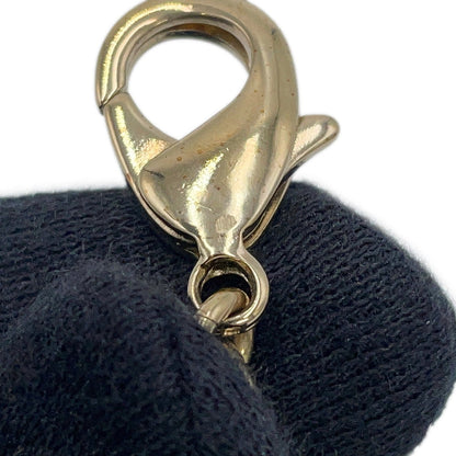 CHANEL CC Logo Key Choker Metal Rhinestone Faux Pearl