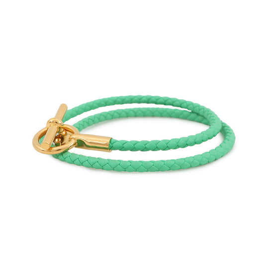 HERMES Grennan de Bourtour Bracelet VertComic Swift Leather