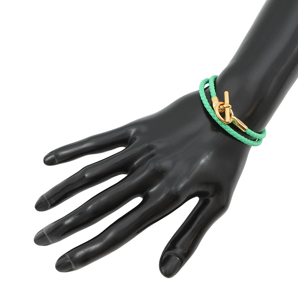 HERMES Grennan de Bourtour Bracelet VertComic Swift Leather