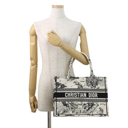 Dior Book Tote Zodiac Latte White/BlackM1296ZRHZ Canvas Size Medium