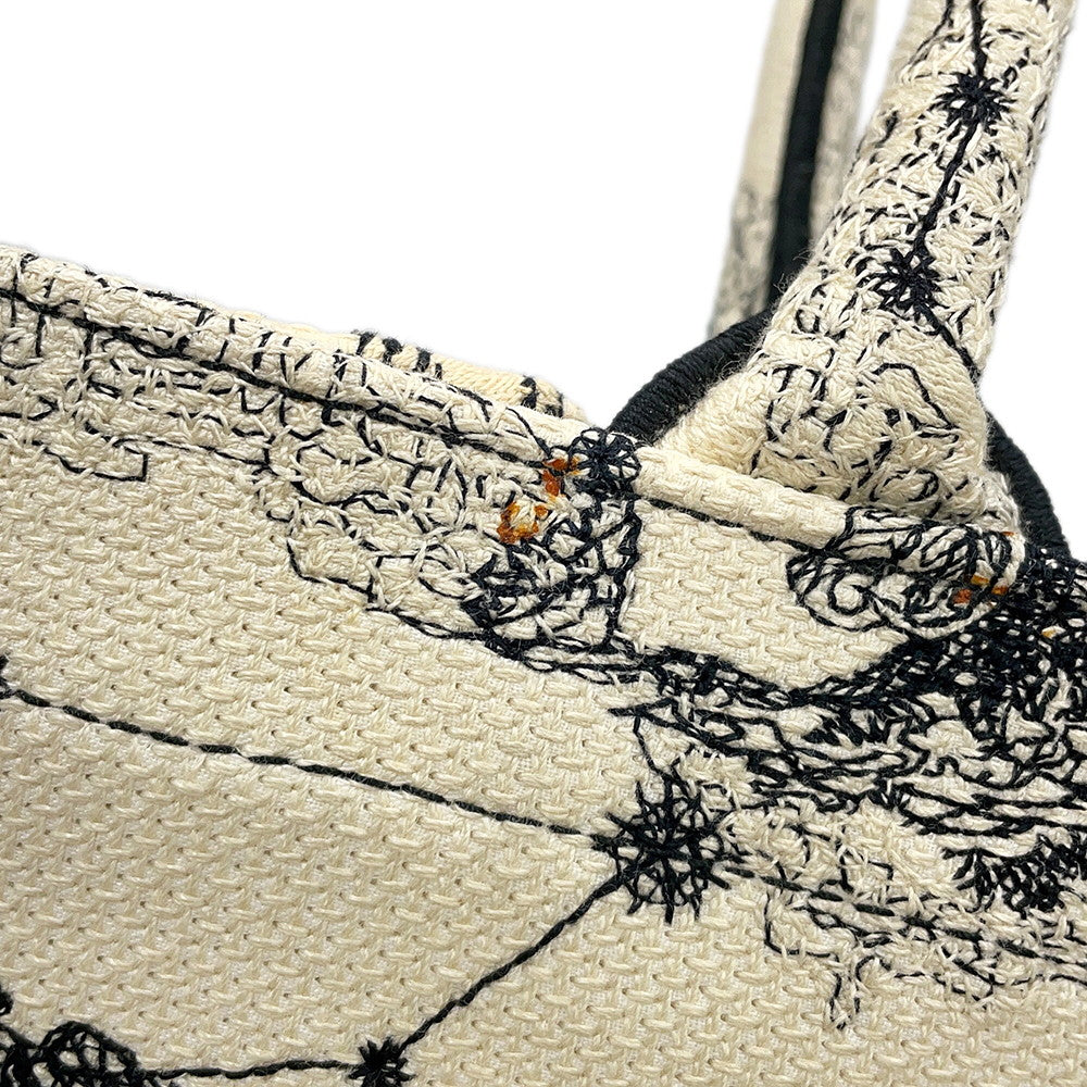 Dior Book Tote Zodiac Latte White/BlackM1296ZRHZ Canvas Size Medium