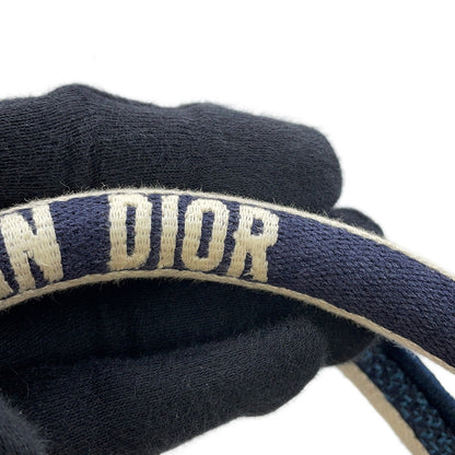 Dior Book Tote Embroidery Paisley Navy/Multicolor Canvas Size Medium