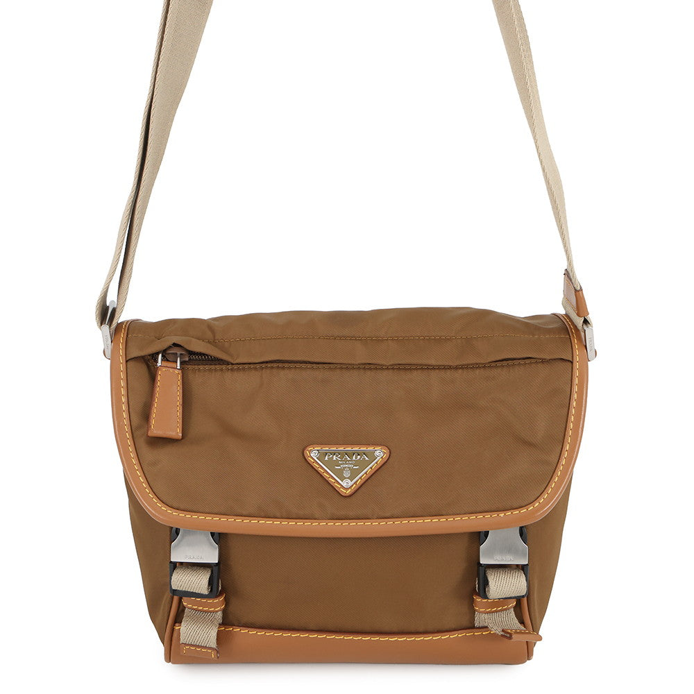 PRADA Re-Nylon messenger bag Brown2VD066 Nylon Leather