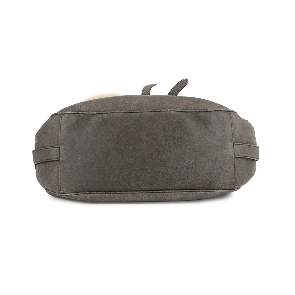 Dior Saddle 2-way soft bag Brown Leather Mouton