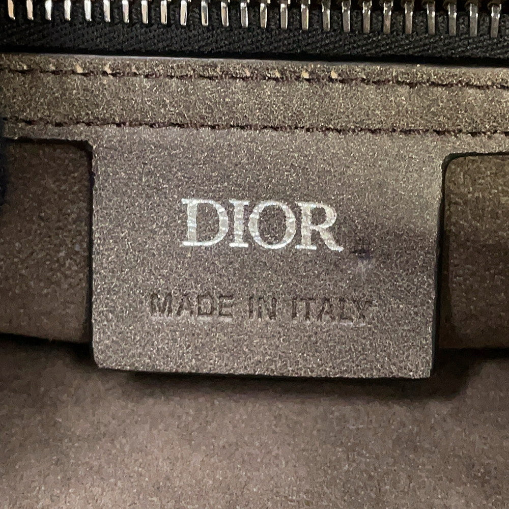 Dior Saddle 2-way soft bag Brown Leather Mouton