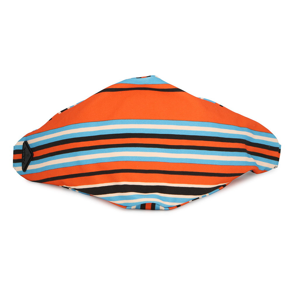 PRADA Triangle Shoulder Bag Orange/Blue/Multicolor2VY007 Canvas