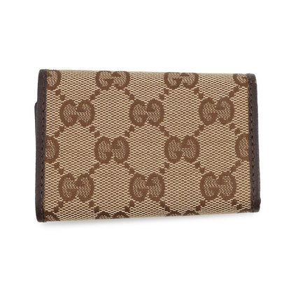 GUCCI GG Canvas 6-Key Case Beige/Brown127048 Canvas Leather