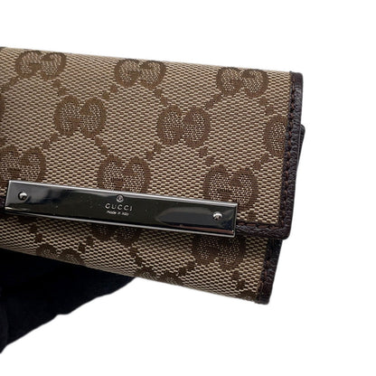 GUCCI GG Canvas 6-Key Case Beige/Brown127048 Canvas Leather