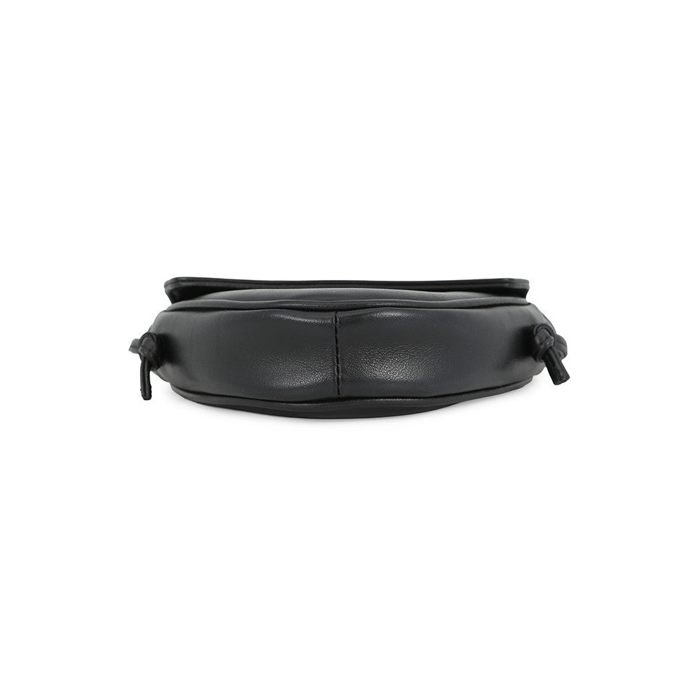 CELINE Triangle Mini Shoulder Bag Black10I193DMO Leather