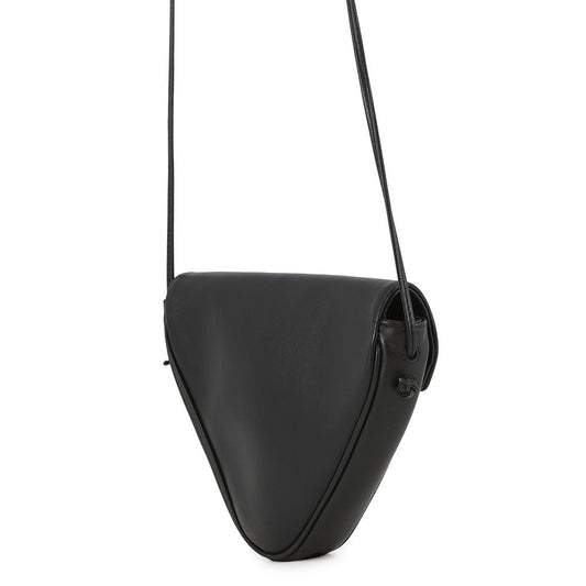 CELINE Triangle Shoulder Bag Black19590 Leather