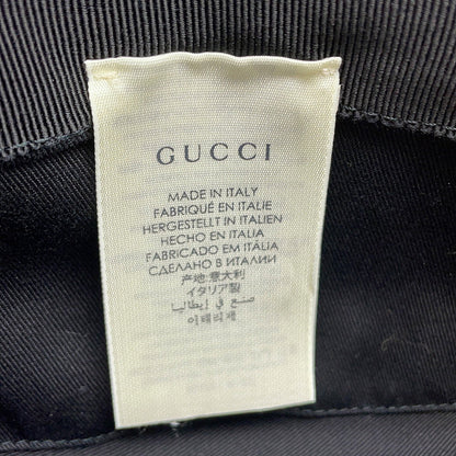 GUCCI GG Psychedelic Fedora Size L Black/Multicolor604781 Polyester56% Cotton44%
