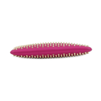 Christian Louboutin Studded ChainShoulder Pink Leather