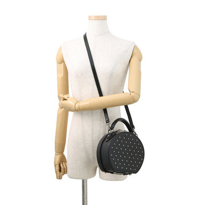 SAINT LAURENT PARIS Mikabox Studded 2WAY Handbag Black544378 Leather