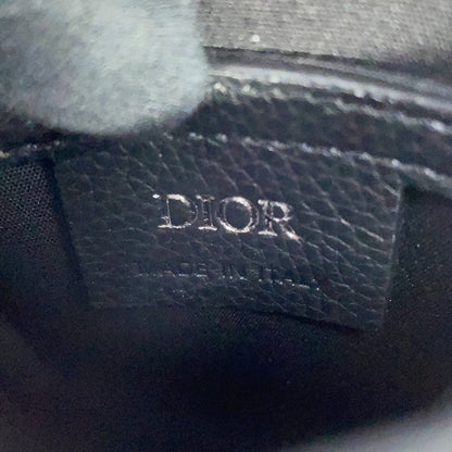 Dior Oblique Saddle Vertical Pouch Black/Beige/Navy2ADCA446YKS Leather Canvas