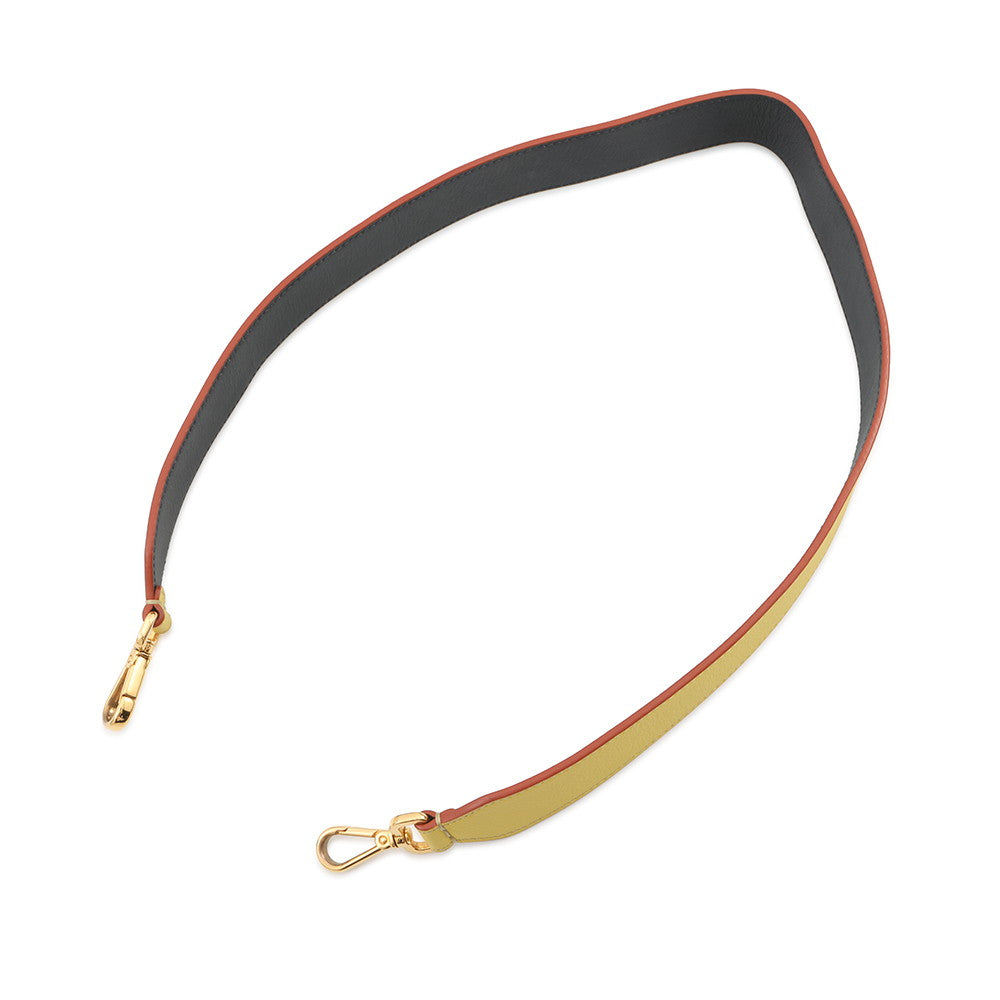 FENDI Strap you Yellow/NavyFH1238 Leather