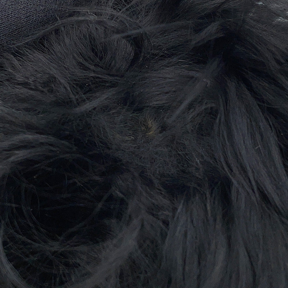 FENDI Strap you Black8AV077 Fur Leather