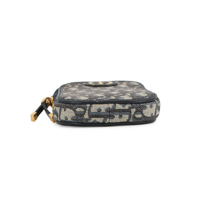 Dior Oblique 30 Montaigne Call'in Dior Phone Shoulder Bag Navy/BeigeS2114UTZQ Canvas Leather