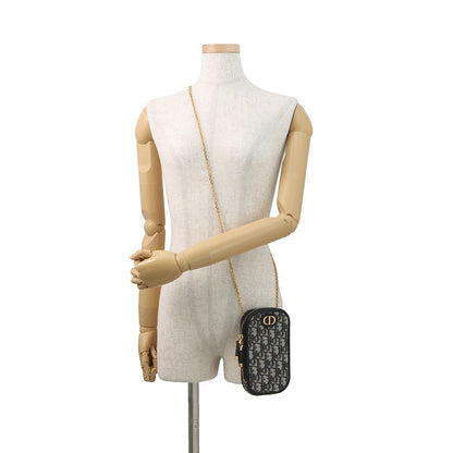 Dior Oblique 30 Montaigne Call'in Dior Phone Shoulder Bag Navy/BeigeS2114UTZQ Canvas Leather