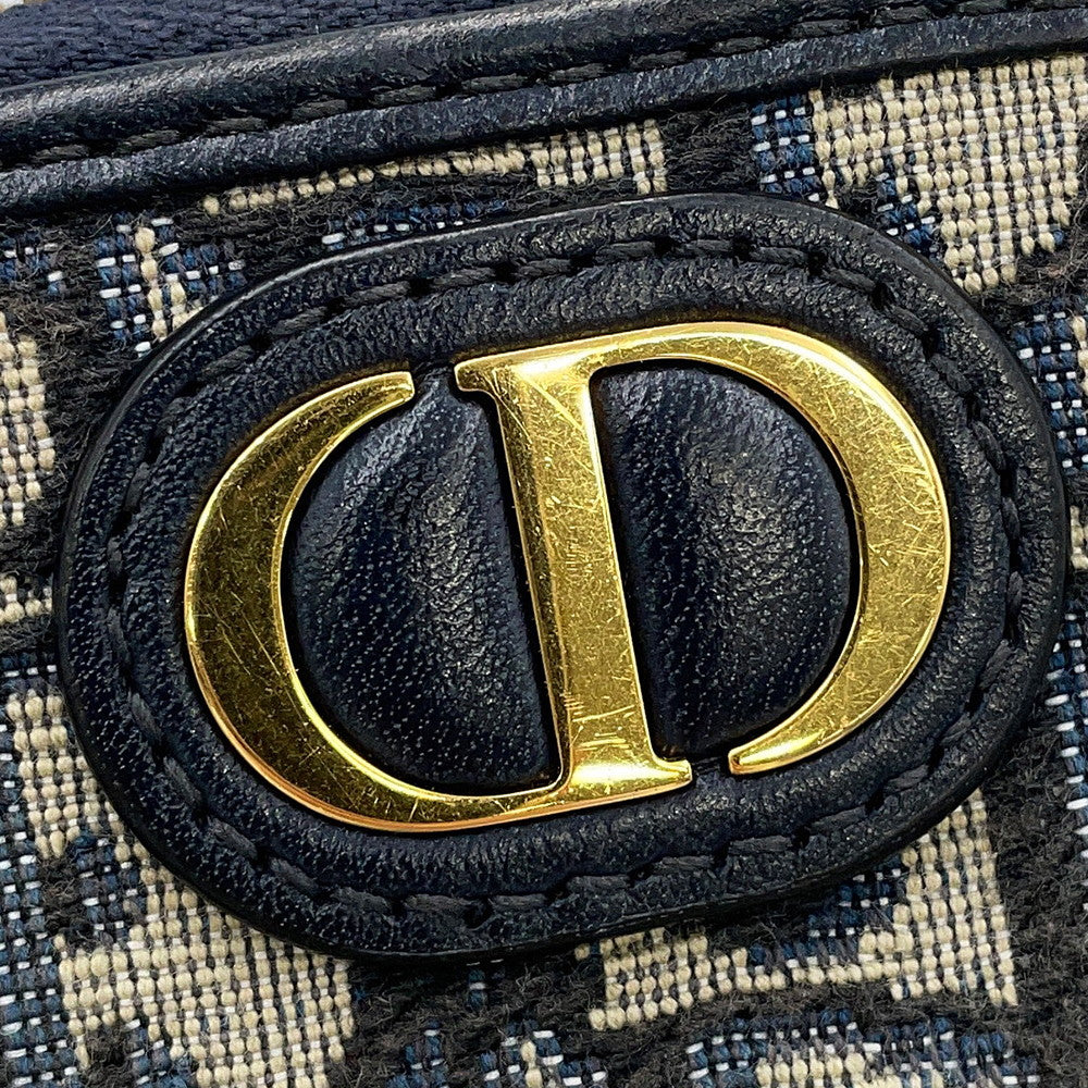 Dior Oblique 30 Montaigne Call'in Dior Phone Shoulder Bag Navy/BeigeS2114UTZQ Canvas Leather