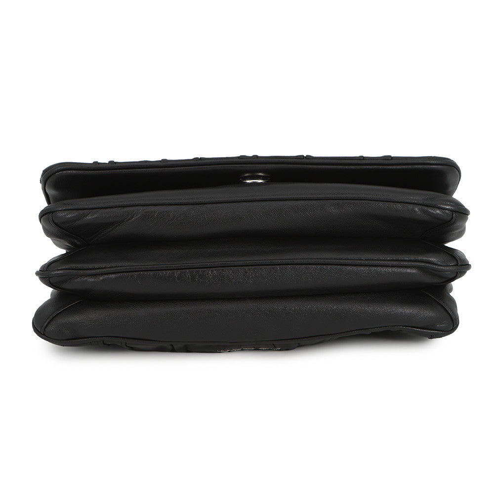 PRADA ChainShoulder Bag Black Leather
