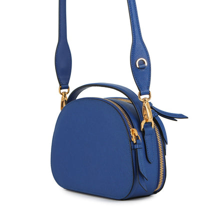 PRADA Odette 2WAY Bag Blue1BH123 Leather