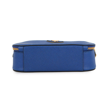 PRADA Odette 2WAY Bag Blue1BH123 Leather