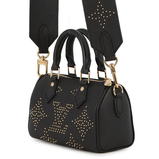 LOUIS VUITTON Nano Speedy Studded NoirM46745 Monogram Empreinte Leather