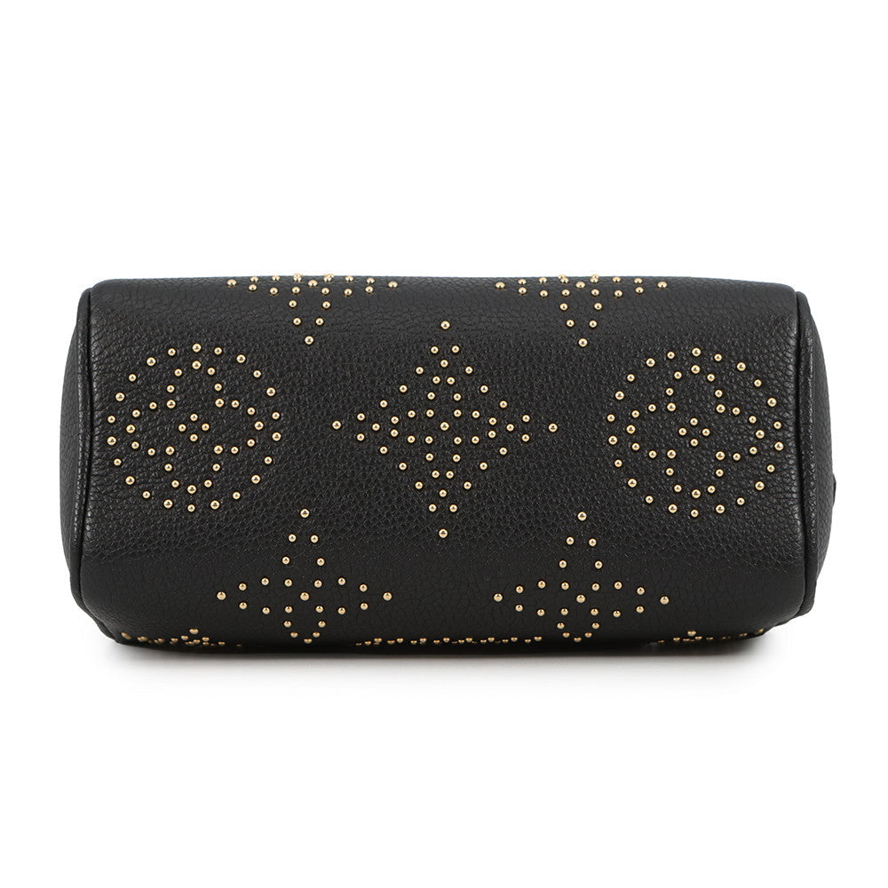 LOUIS VUITTON Nano Speedy Studded NoirM46745 Monogram Empreinte Leather