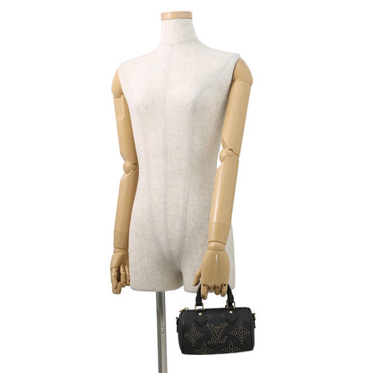 LOUIS VUITTON Nano Speedy Studded NoirM46745 Monogram Empreinte Leather