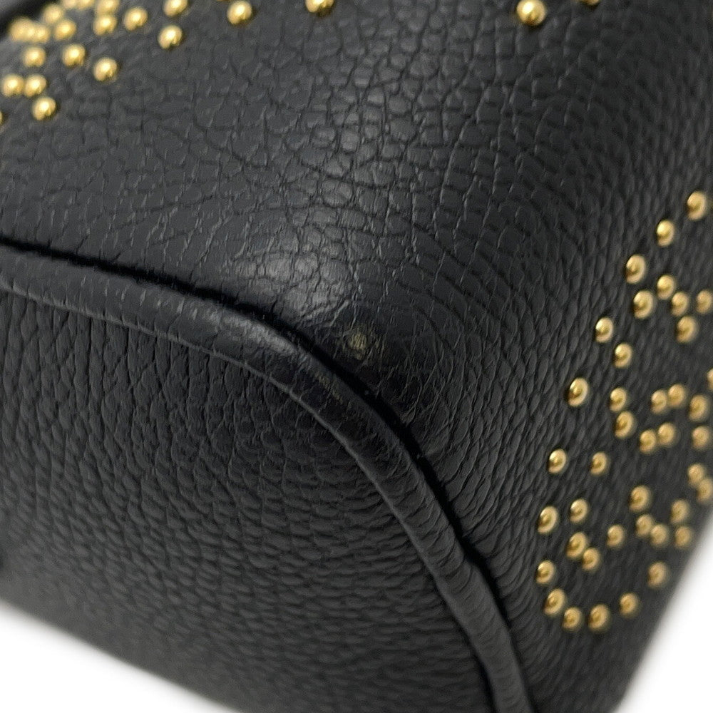 LOUIS VUITTON Nano Speedy Studded NoirM46745 Monogram Empreinte Leather