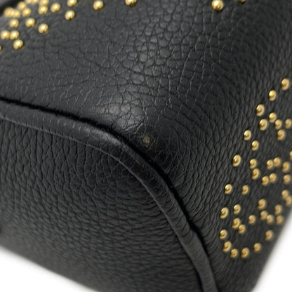LOUIS VUITTON Nano Speedy Studded NoirM46745 Monogram Empreinte Leather