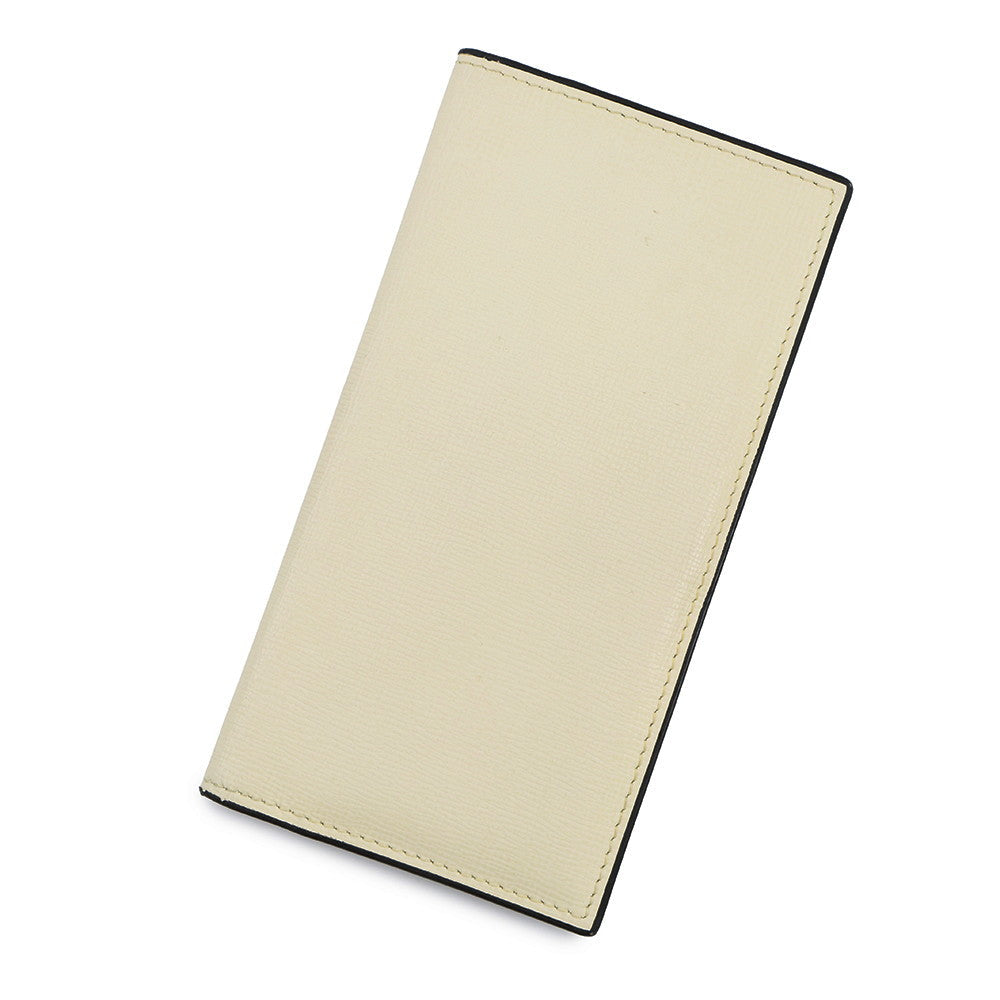 Valextra Valextra Vertical 12-Card Long Wallet WhiteSGNL0021044L99WF99 Grained Calf Leather