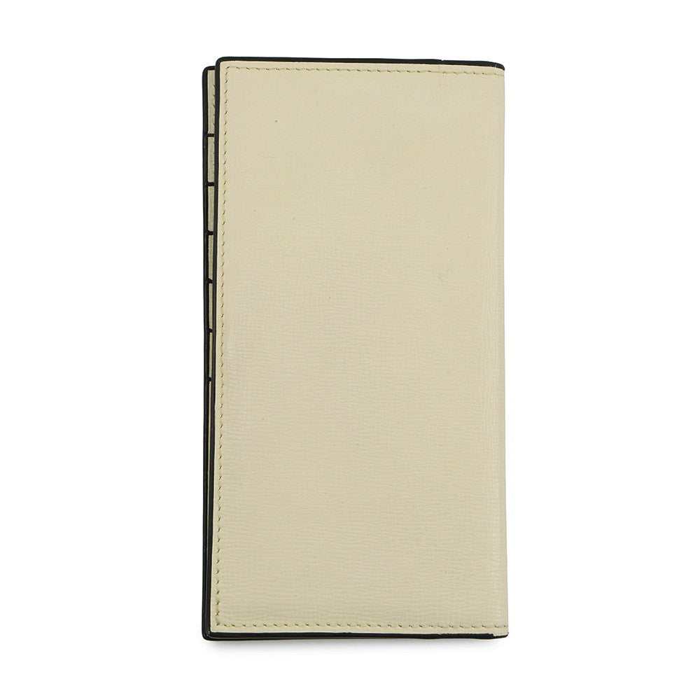 Valextra Valextra Vertical 12-Card Long Wallet WhiteSGNL0021044L99WF99 Grained Calf Leather