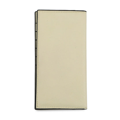 Valextra Valextra Vertical 12-Card Long Wallet WhiteSGNL0021044L99WF99 Grained Calf Leather