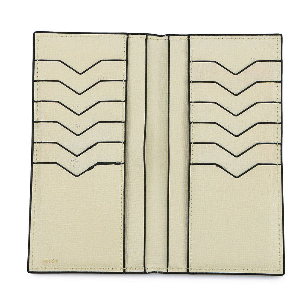 Valextra Valextra Vertical 12-Card Long Wallet WhiteSGNL0021044L99WF99 Grained Calf Leather
