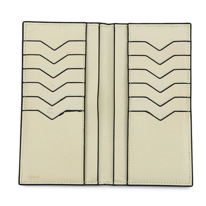 Valextra Valextra Vertical 12-Card Long Wallet WhiteSGNL0021044L99WF99 Grained Calf Leather