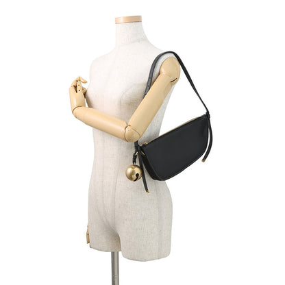 BURBERRY Shield Sling Bell Bag Charm Shoulder Bag Black8077580 Leather Size Mini
