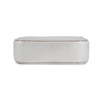 BALENCIAGA Everyday camera bag Silver552372 Leather Size XS