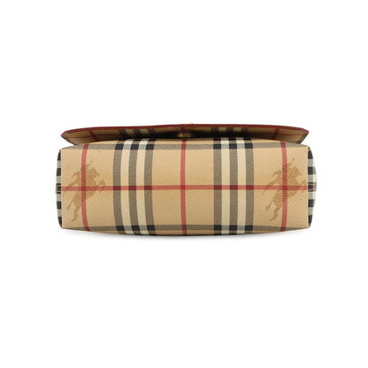 BURBERRY Messenger bag Beige/Brown PVC Leather