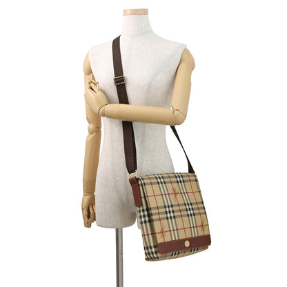 BURBERRY Messenger bag Beige/Brown PVC Leather